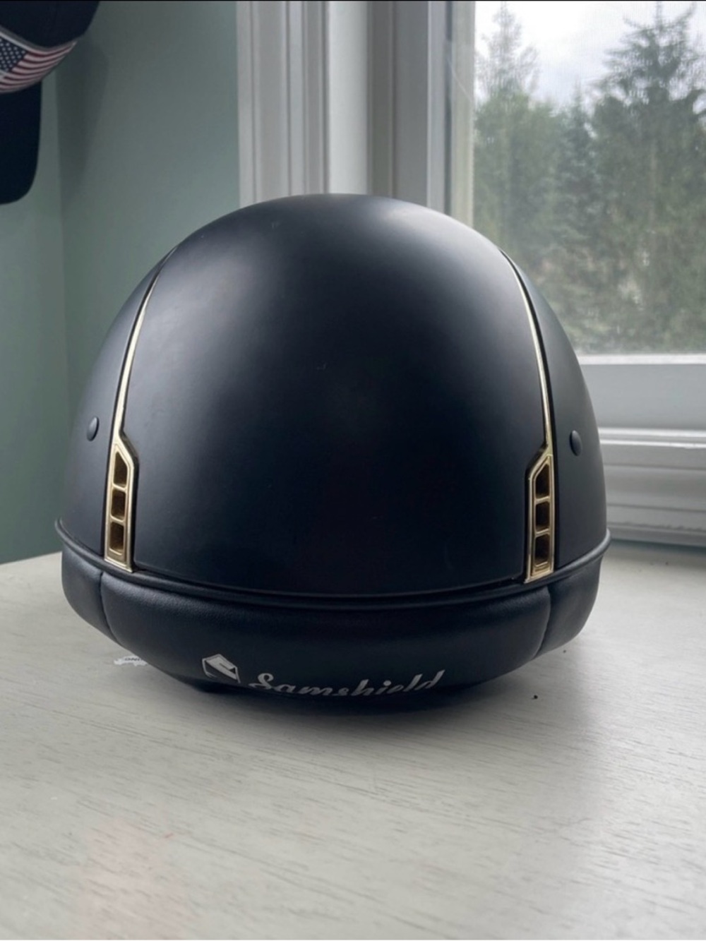 Samshield Shadow Matte Small Shell with Gold Trim - Picture 2 of 7